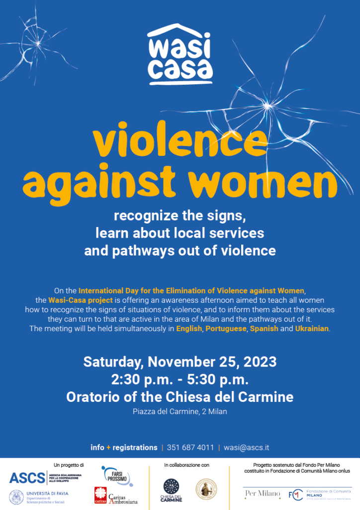 Violence against women | ASCS - Agenzia Scalabriniana per la ...