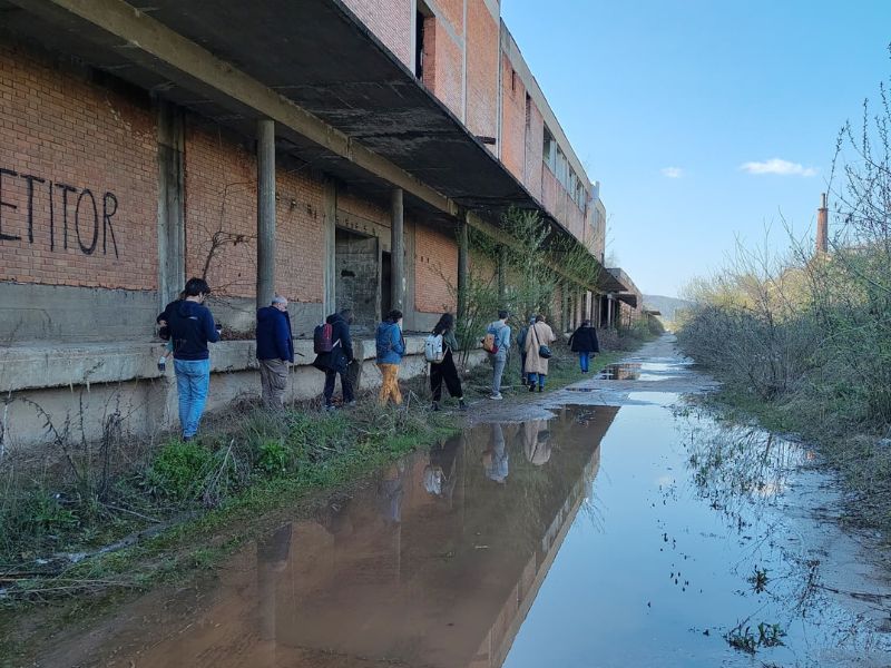 ex accampamento informale in Serbia, al confine con la Bosnia