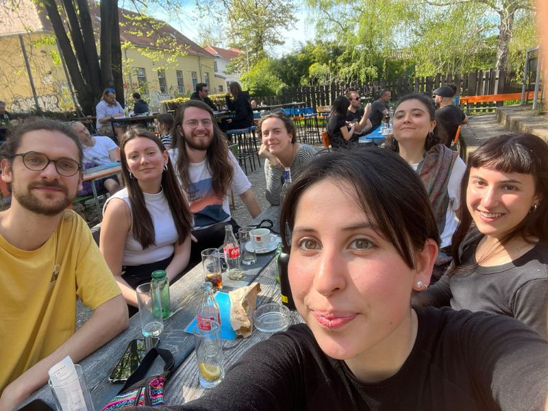 selfie con attivisti