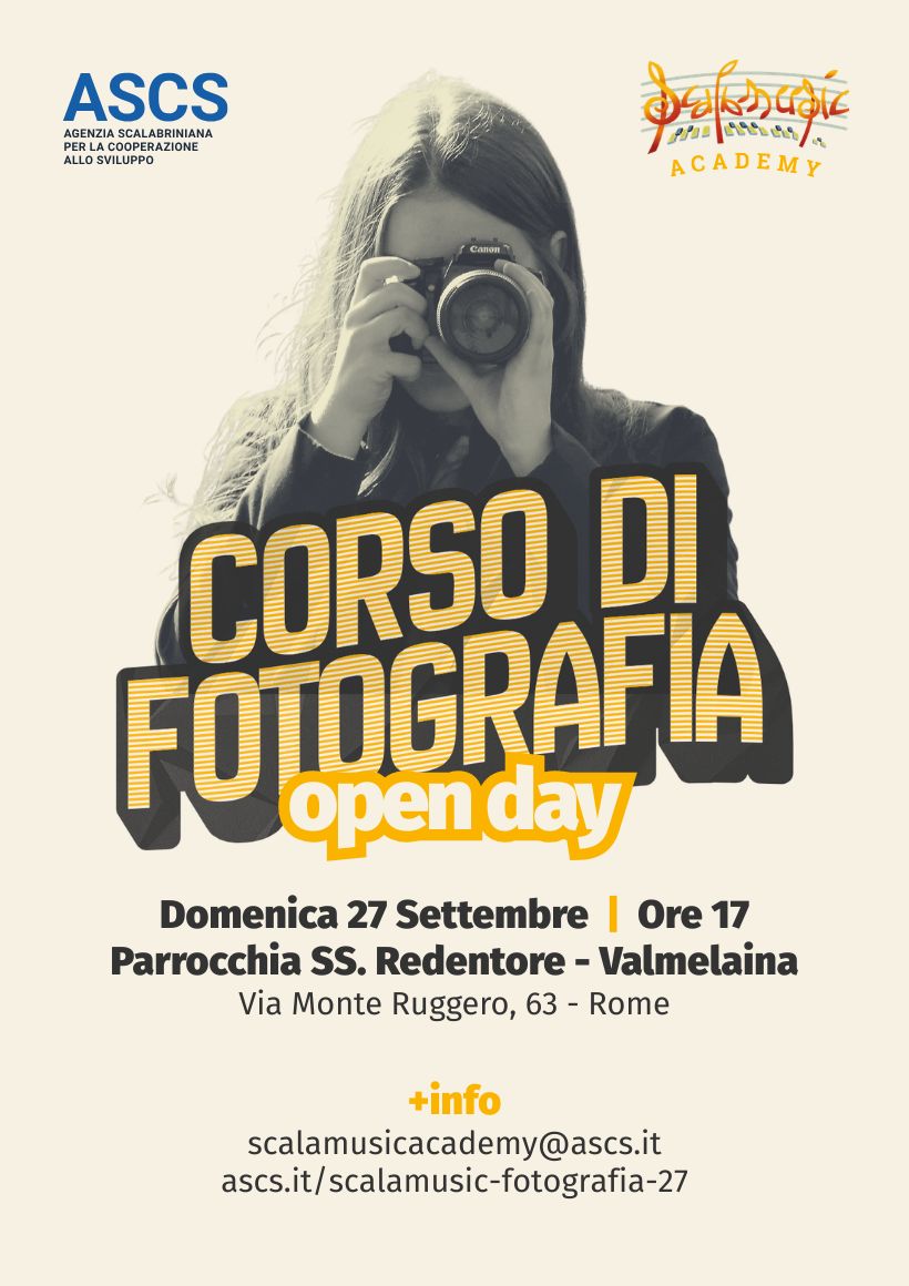 Corso di Fotografia Scalamusic Roma